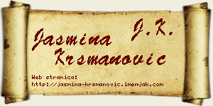 Jasmina Krsmanović vizit kartica